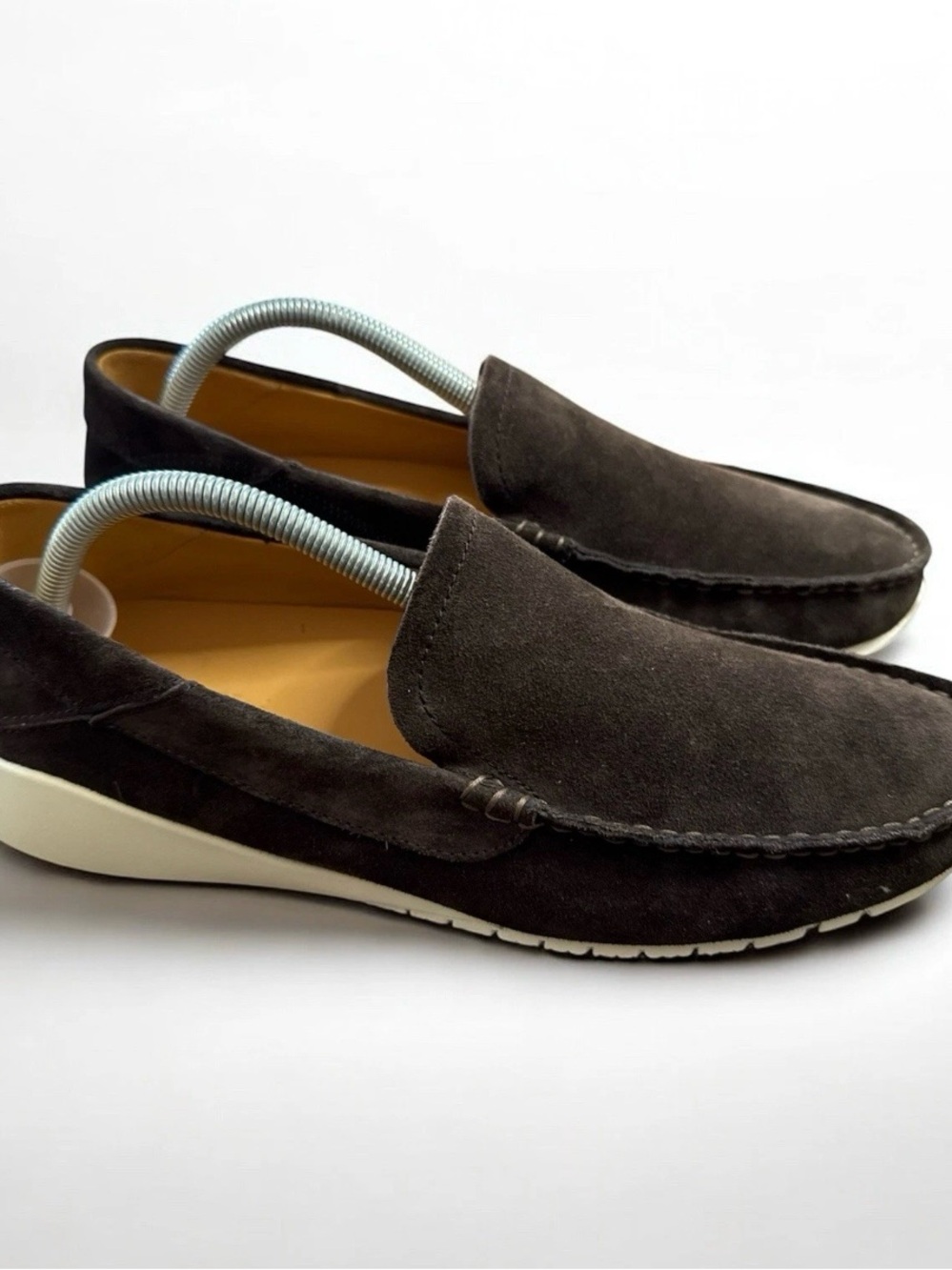 Olukai Ka'a Leather Suede Loafer Brown 10535-6363 Men's Sz 9